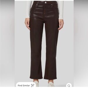 Hudson coated chocolate brown jeans size 25